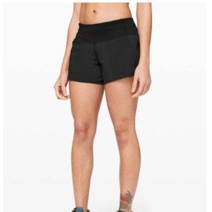 Lululemon Run Times Short II *4"– Black – Size 10